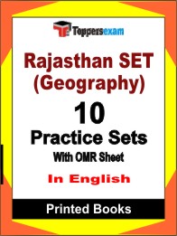 Rajasthan SET (Geography) Book in English - Practice Set