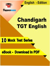 Chandigarh TGT English PDF Book In English - Mock Test/Practice Set