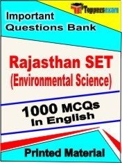 Rajasthan SET (Environmental Science) Exam 1000 Objective MCQ / Question Bank in English Book / Printed Material.