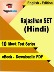 eBook of Rajasthan SET (Hindi) Exam (10 Mock Test/Practice Set) in PDF Format in English