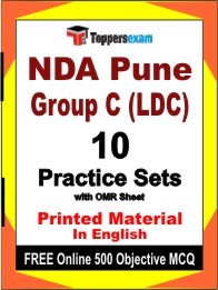 NDA Pune Group C LDC Book in English - Practice Set