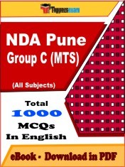 EBook of NDA PUNE GROUP C MTS Exam (Objective Questions /MCQ) PDF in English