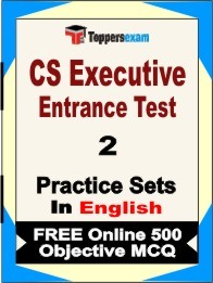 CS Executive (Corporate & Management Accounting) Module 2 (Paper - 5) Exam 2 Mock Test / Practice Sets Book English & FREE Online 500 Objective MCQ.