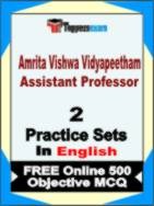 Amrita Vishwa Vidyapeetham Assistant Professor Book in English - Question Paper / Practice Set
