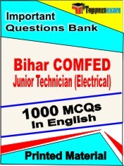 Bihar COMFED Junior Technician (Electrical) Exam 1000 Objective MCQ / Question Bank in English Book / Printed Material.
