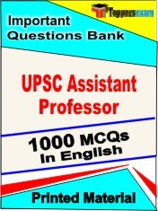 UPSC Assistant Professor Exam 1000 Objective MCQ / Question Bank in English Book / Printed Material.