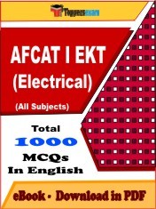 EBook of AFCAT 1 EKT (ELECTRICAL) Exam (Objective Questions /MCQ) PDF in English
