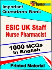 ESIC UK Staff Nurse Pharmacist Exam Objective MCQ Book in English