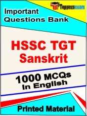 HSSC TGT Sanskrit Exam 1000 Objective MCQ / Question Bank in English Book / Printed Material.
