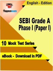 eBook of SEBI GRADE A PHASE 1 ( PAPER 1) Exam (10 Mock Test/Practice Set) in PDF Format in English