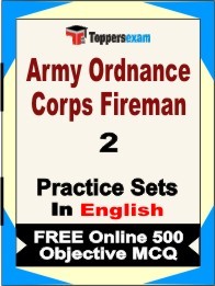 AOC Fireman Exam Book in English - Question Paper / Practice Set
