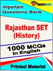 Rajasthan SET (History) Exam 1000 Objective MCQ / Question Bank in English Book / Printed Material.