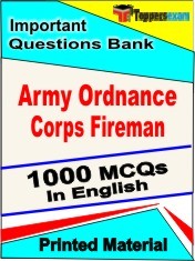 Army Ordnance Corps Fireman Exam 1000 Objective MCQ / Question Bank in English Book / Printed Material.