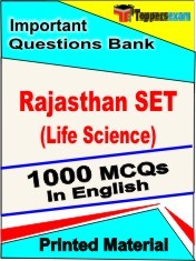 Rajasthan SET (Life Science) Exam 1000 Objective MCQ / Question Bank in English Book / Printed Material.