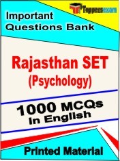 Rajasthan SET (Psychology) Exam 1000 Objective MCQ / Question Bank in English Book / Printed Material.