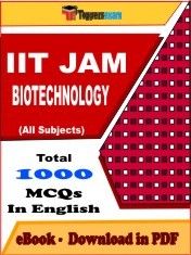 EBook of IIT JAM BIOTECHNOLOGY Exam (Objective Questions /MCQ) PDF in English
