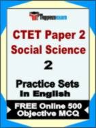 CTET Paper 2 Social Science Test Book in English - Question Paper / Practice Set