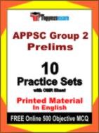 APPSC Group 2 Prelims Book in English - Practice Set