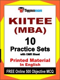 KIITEE MBA Exam 10 Practice Sets Book English & FREE Online 500 Objective MCQ.