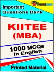 KIITEE MBA Exam 1000 Objective MCQ / Question Bank in English Book / Printed Material.