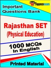 Rajasthan SET Physical Education Exam 1000 Objective MCQ / Question Bank in English Book / Printed Material.