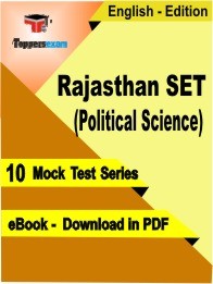 eBook of RAJASTHAN SET (POLITICAL SCIENCE) Exam (10 Mock Test/Practice Set) in PDF Format in English