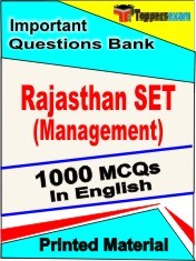 Rajasthan SET (Management) Book in English - Objective MCQ