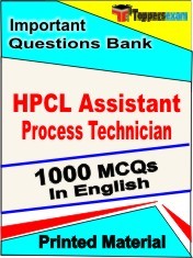 HPCL Assistant Process Technician Exam 1000 Objective MCQ / Question Bank in English Book / Printed Material.