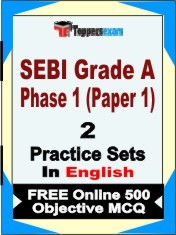 SEBI Grade A Phase 1 (Paper 1) Test Book in English - Question Paper / Practice Set