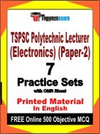 TSPSC Polytechnic Lecturer (Electronics) (Paper 2) Exam 7 Practice Sets Book English & FREE Online 500 Objective MCQ.