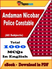 EBook of ANDAMAN NICOBAR POLICE CONSTABLE Exam (Objective Questions /MCQ) PDF in English