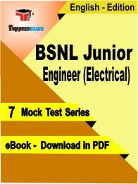 BSNL Junior Engineer (Electrical) PDF Book In English
