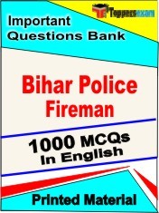 Bihar Police Fireman Exam 1000 Objective MCQ / Question Bank in English Book / Printed Material.