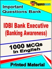 IDBI Bank Executive (Banking Awareness) Exam Objective MCQ Book in English