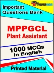 MPPGCL PLANT ASSISTANT Exam 1000 Objective MCQ / Question Bank in English Book / Printed Material.