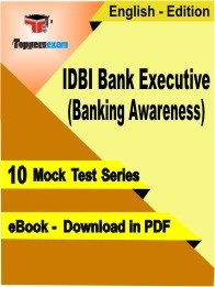 IDBI Bank Executive (Banking Awareness) Officer PDF Book In English