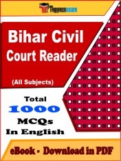 Bihar Civil Court Reader PDF Book In English - MCQ / Objective Questions