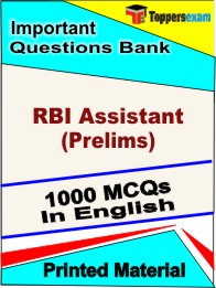 RBI Assistant (Prelims) Book in English - Objective MCQ