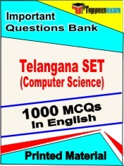Telangana SET (Computer Science) Exam 1000 Objective MCQ / Question Bank in English Book / Printed Material.