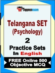 Telangana SET (Psychology) Exam 2 Mock Test / Practice Sets Book English& FREE Online 500 Objective MCQ.