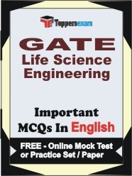 GATE Life Science Exam Objective MCQs in English (Booklet), FREE - Online Mock Test or Practice Set /Paper