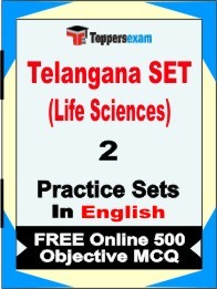 Telangana SET (Life Sciences) Test Book in English - Question Paper / Practice Set