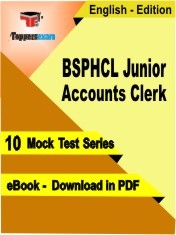 BSPHCL Junior Accounts Clerk Test PDF Book In English - Mock Test/Practice Set