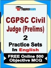 CGPSC Civil Judge Prelims Exam 2 Mock Test / Practice Sets Book English & FREE Online 500 Objective MCQ.