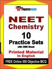 NEET Chemistry Exam 10 Practice Sets Book English & FREE Online 500 Objective MCQ.