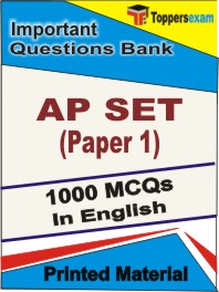 AP SET (Paper 1) Book in English - Objective MCQ