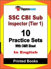 SSC CBI Sub Inspector (Tier 1) Book in English - Practice Set