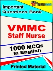 VMMC Staff Nurse Exam 1000 Objective MCQ / Question Bank in English Book / Printed Material.