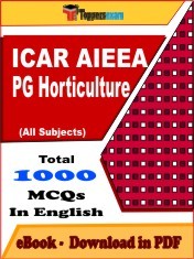 EBook of ICAR AIEEA PG HORTICULTURE Exam (Objective Questions /MCQ) PDF in English