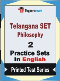 Telangana SET Philosophy Book in English - Question Paper / Practice Set